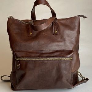 Brown backpack bag